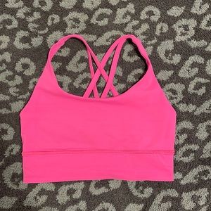 Lululemon Energy Long Line Bra. Sonic Pink. Size 6.